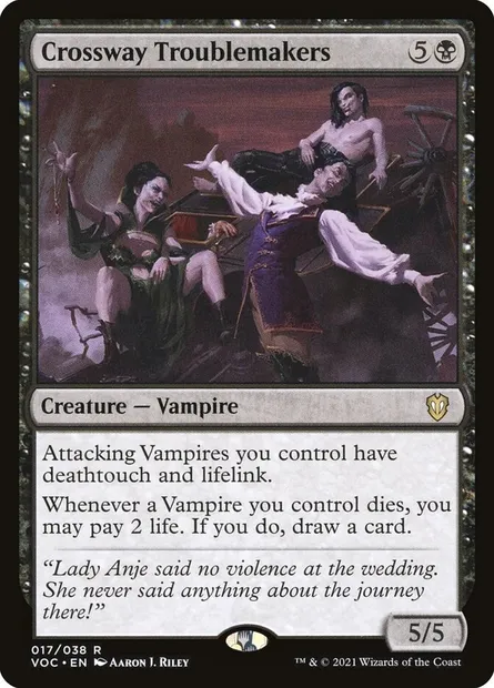 Crossway Troublemakers, Magic card VOC 17 — Crimson Vow Commander set