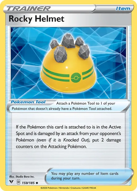 Rocky Helmet, Pokémon card VIV 159 — Vivid Voltage set
