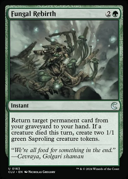 Renaissance fongoïde, carte Magic CLU 163 — extension Ravnica: Clue Edition