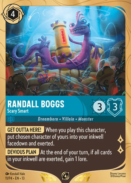 Randall Boggs - Scary Smart, Disney Lorcana card P4-011 — P4 set
