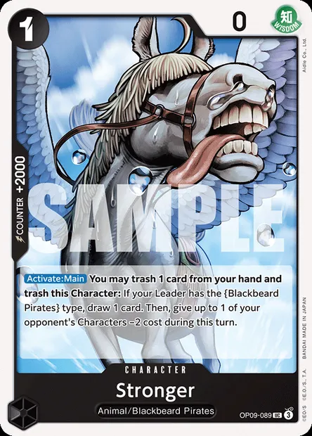 Stronger, One Piece card OP09-089 — EMPERORS IN THE NEW WORLD set