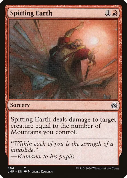 Spitting Earth, Magic card JMP 364 — Jumpstart set