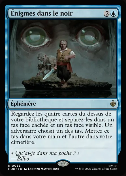 Énigmes dans le noir, carte Magic HOB 53 — extension The Hobbit