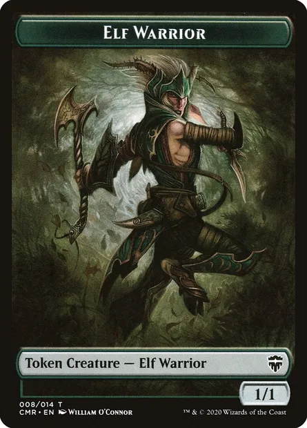 Elf Warrior, carte Magic TCMR 8 — extension Commander Legends Tokens