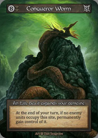 Conqueror Worm, Sorcery card ALP 043 — Alpha set