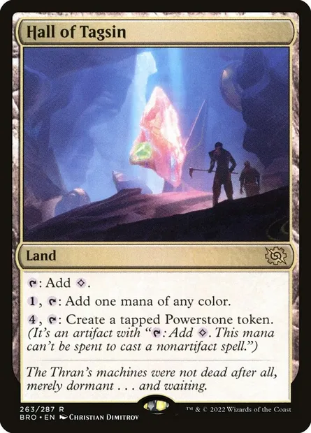Hall of Tagsin, Magic card BRO 263 — The Brothers' War set