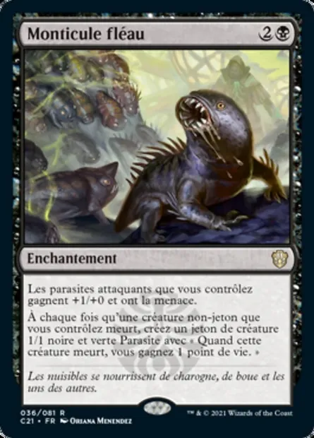 Monticule fléau, carte Magic C21 36 — extension Commander 2021