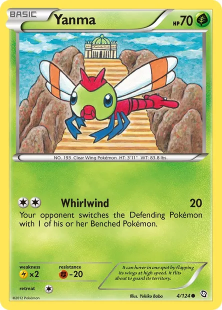Yanma, Pokémon card DRX 4 — Dragons Exalted set