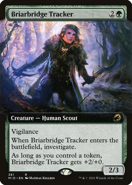 Briarbridge Tracker, Magic card MID 361 — Innistrad: Midnight Hunt set