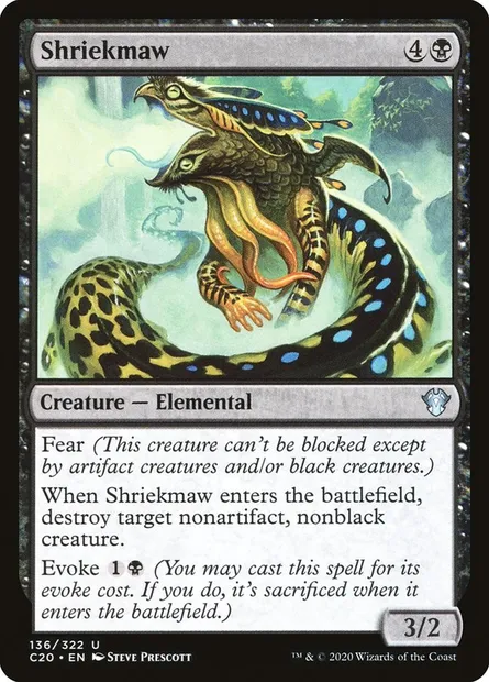 Shriekmaw, Magic card C20 136 — Commander 2020 set
