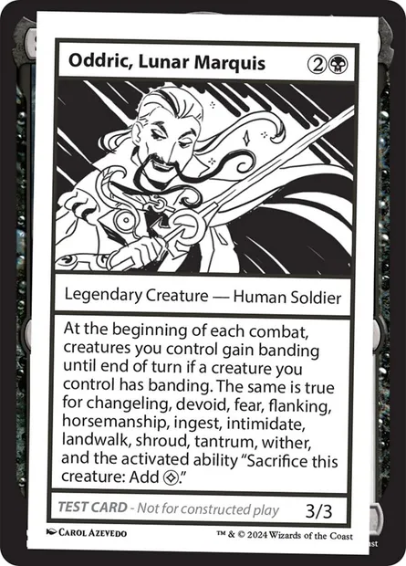 Oddric, Lunar Marquis, carte Magic MB2 551 — extension Mystery Booster 2