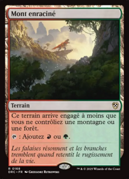 Mont enraciné, carte Magic DRC 168 — extension Aetherdrift Commander