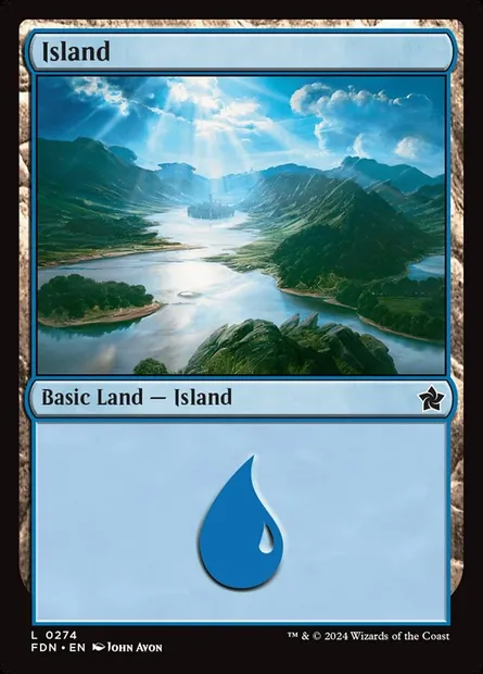 Island, Magic card FDN 274 — Foundations set