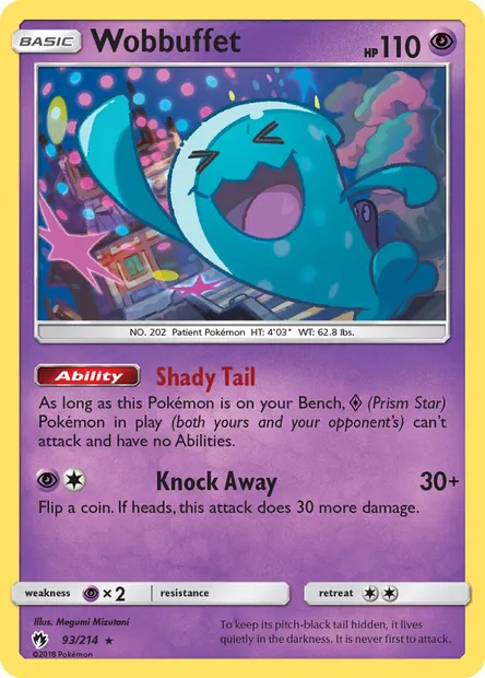 Wobbuffet, Pokémon card LOT 93 — Lost Thunder set