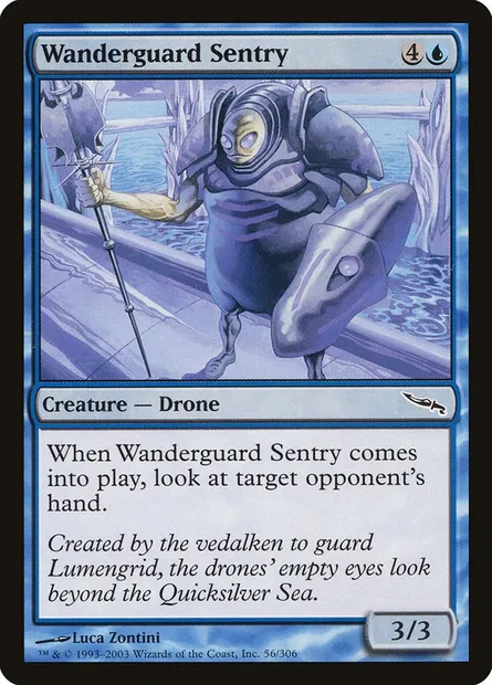 Wanderguard Sentry, Magic card MRD 56 — Mirrodin set