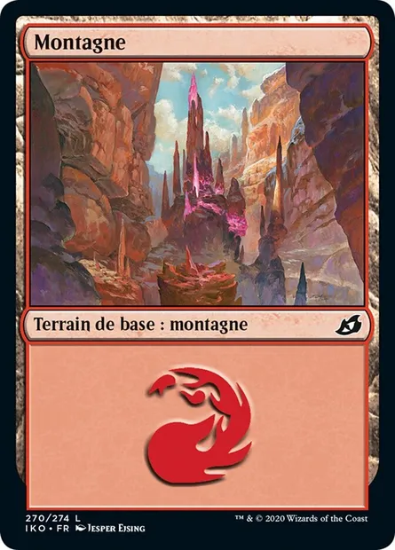 Montagne, carte Magic IKO 270 — extension Ikoria: Lair of Behemoths