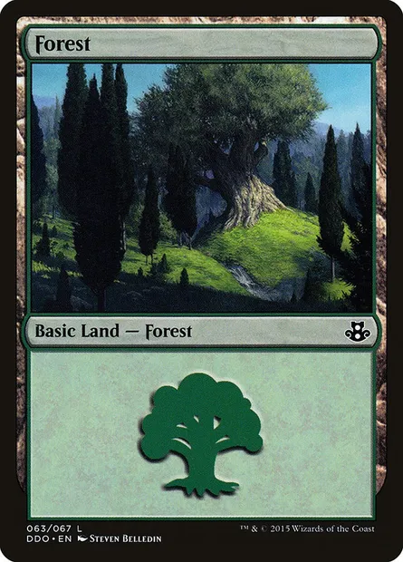 Forest, Magic card DDO 63 — Duel Decks: Elspeth vs. Kiora set