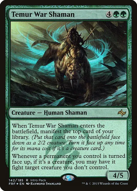 Temur War Shaman, Magic card PFRF 142 — Fate Reforged Promos set