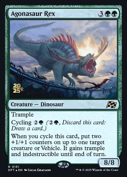Agonasaur Rex, Magic card PDFT 151s — Aetherdrift Promos set