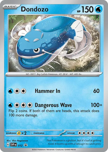 Dondozo, Pokémon card PR-SV 012 — SVP Black Star Promos set