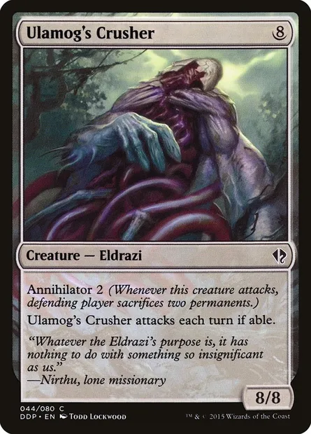 Écrabouilleur d'Ulamog, carte Magic DDP 44 — extension Duel Decks: Zendikar vs. Eldrazi