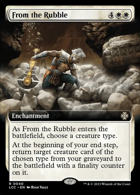 From the Rubble, Magic card LCC 40 — The Lost Caverns of Ixalan Commander set