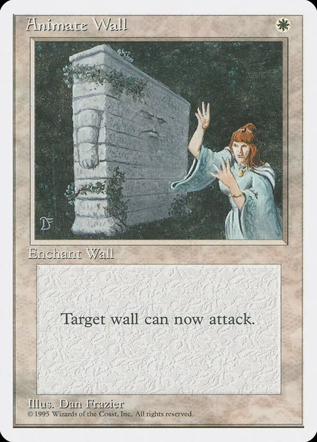 Animate Wall, Magic card 4ED 4 — Fourth Edition set