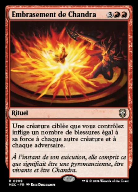 Embrasement de Chandra, carte Magic M3C 209 — extension Modern Horizons 3 Commander