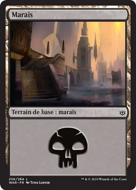 Marais, carte Magic WAR 256 — extension La guerre des Planeswalkers