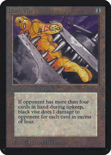 Black Vise, Magic card LEA 233 — Limited Edition Alpha set
