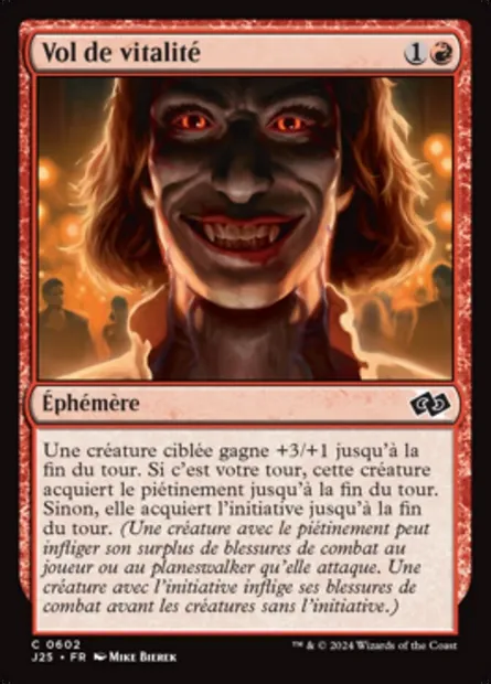 Vol de vitalité, carte Magic J25 602 — extension Foundations Jumpstart