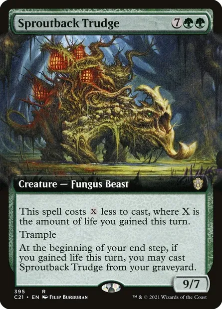 Sproutback Trudge, Magic card C21 395 — Commander 2021 set