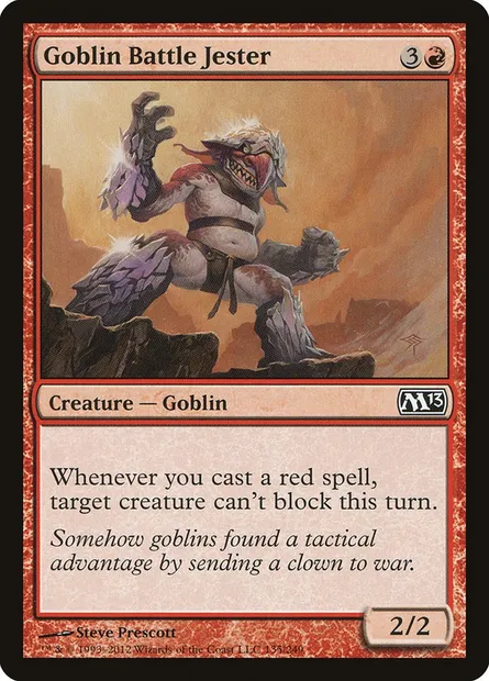 Goblin Battle Jester, Magic card M13 135 — Magic 2013 set