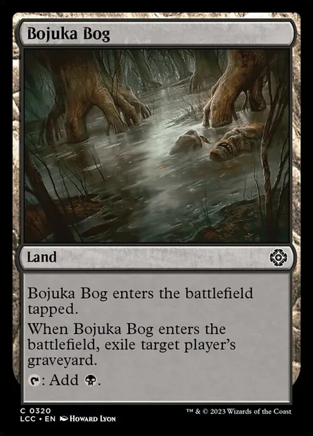 Bojuka Bog, Magic card LCC 320 — The Lost Caverns of Ixalan Commander set