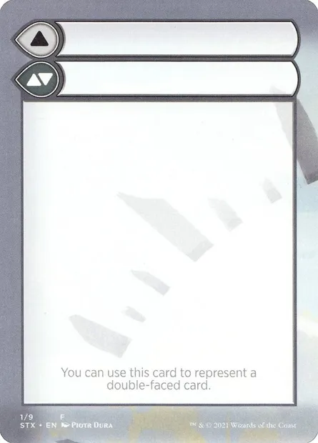 Double-Faced Substitute Card, carte Magic SSTX 1 — extension Strixhaven: School of Mages Substitute Cards