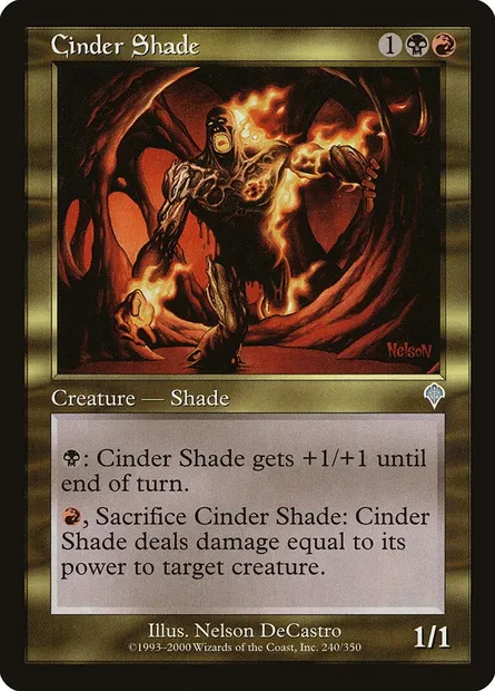 Cinder Shade, Magic card INV 240 — Invasion set