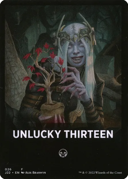 Unlucky Thirteen, Magic card FJ22 26 — Jumpstart 2022 Front Cards set