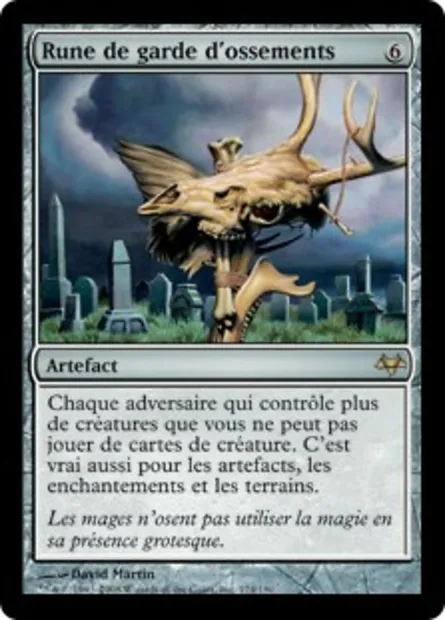 Rune de garde d'ossements, carte Magic EVE 174 — extension Coucheciel