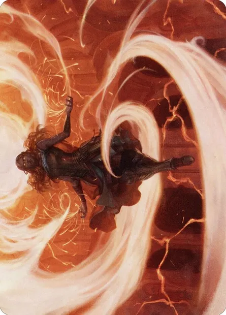 Crackle with Power // Crackle with Power, Magic card ASTX 12 — Strixhaven Art Series set