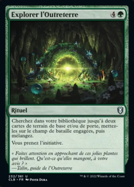 Explorer l'Outreterre, carte Magic CLB 232 — extension Commander Légendes : la bataille de la Porte de Baldur