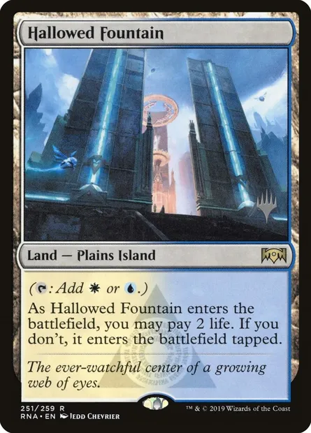 Fontaine sacrée, carte Magic PRNA 251p — extension Ravnica Allegiance Promos