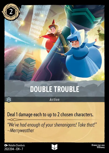 Double Trouble, Disney Lorcana card CH7-202 — Archazia's Island set