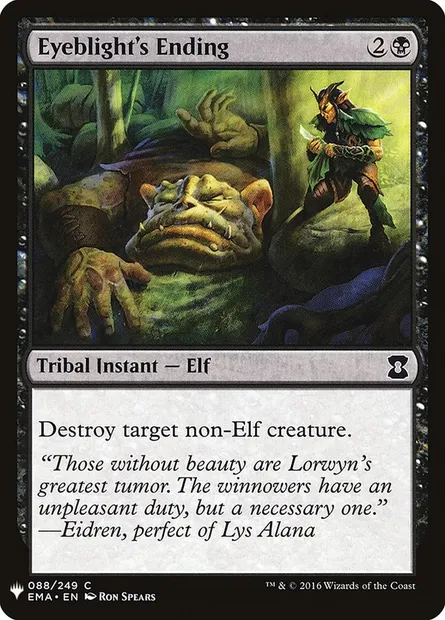 Eyeblight's Ending, Magic card PLST EMA-88 — The List set