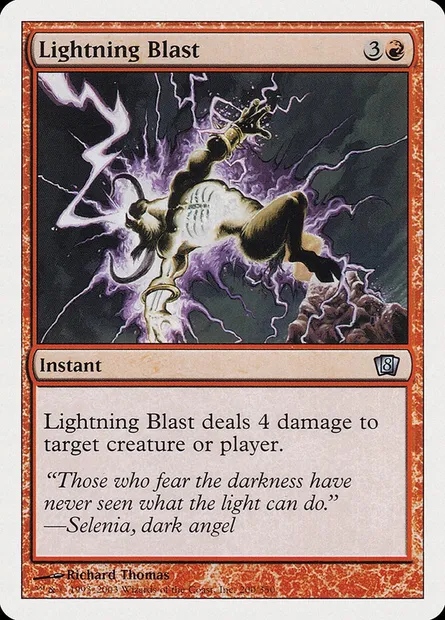 Salve d'éclair, carte Magic 8ED 200 — extension Huitième Edition