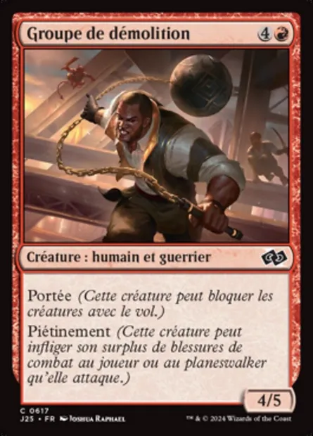 Groupe de démolition, carte Magic J25 617 — extension Foundations Jumpstart