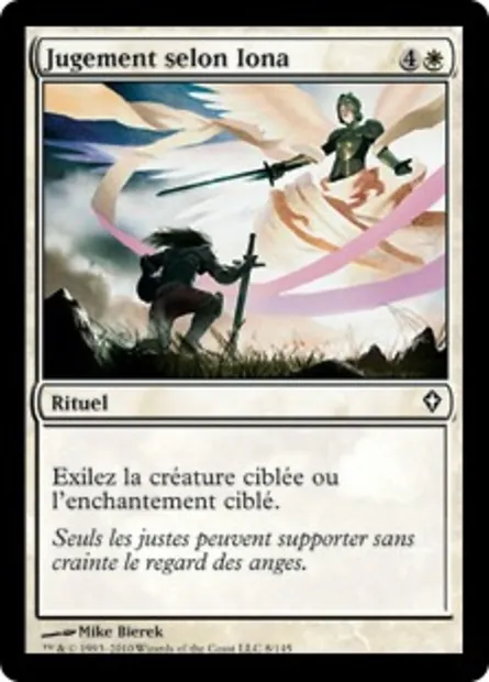 Jugement selon Iona, carte Magic WWK 8 — extension Worldwake