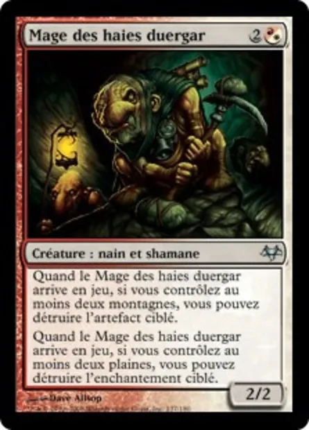 Mage des haies duergar, carte Magic EVE 137 — extension Coucheciel