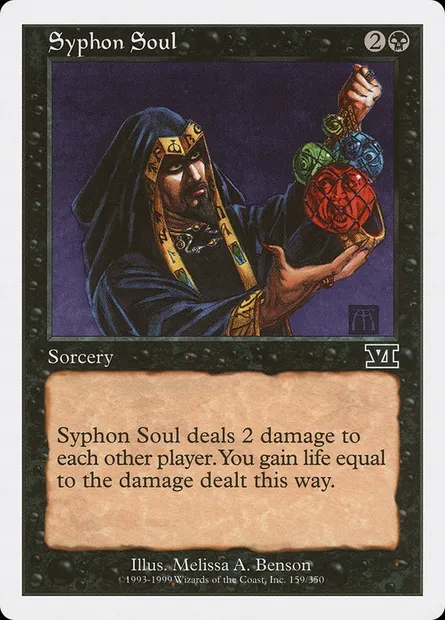Siphon des âmes, carte Magic 6ED 159 — extension Classic Sixth Edition