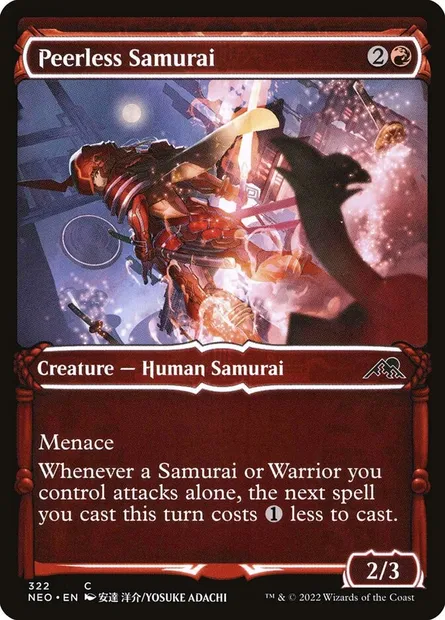 Peerless Samurai, Magic card NEO 322 — Kamigawa: Neon Dynasty set