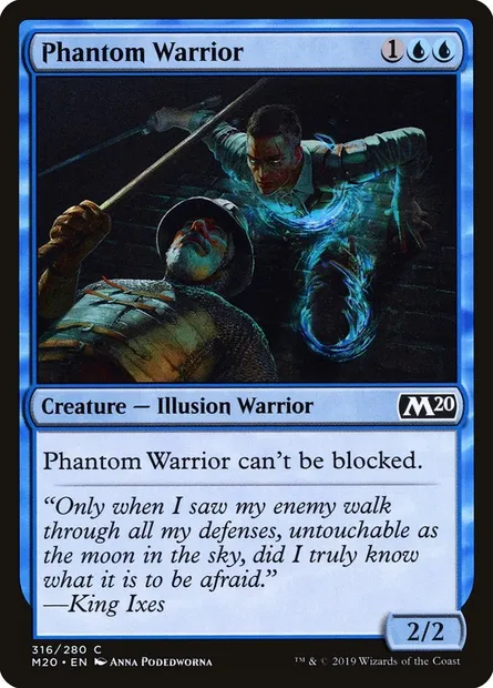 Phantom Warrior, Magic card M20 316 — Core Set 2020 set